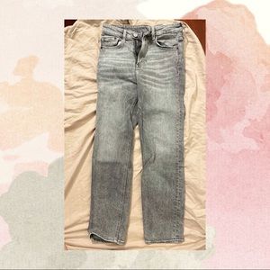 Gray high waisted boyfriend jeans